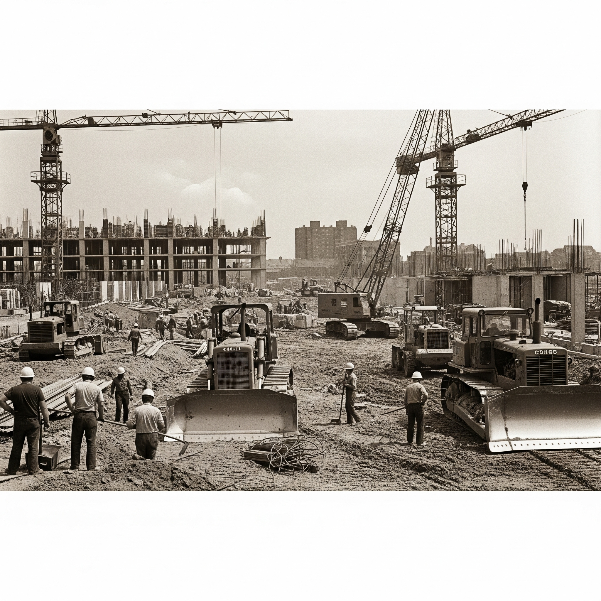 Tarihi Arşiv Görseli veya İnşaat Şantiyesi